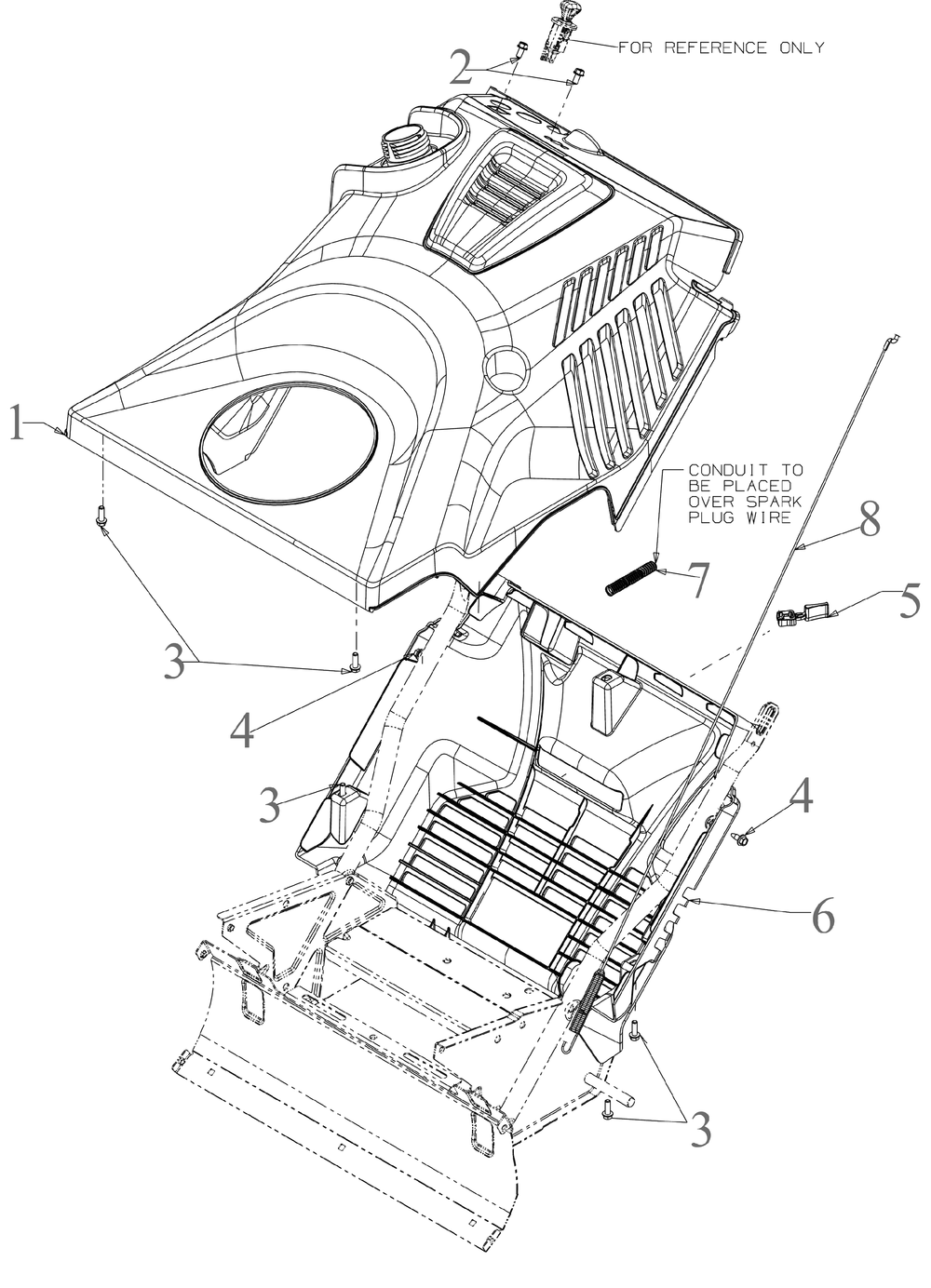 Panel Diagram and Parts List for 1X21-INCHLHP (31PM2T6C710)(2022) Cub Cadet Snow Blower